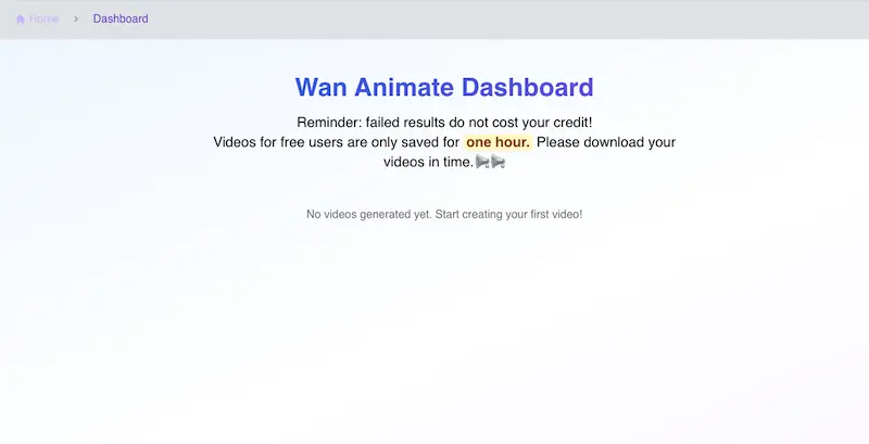 Playground Step 3: Generate video and view progress